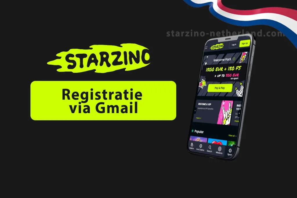 Registratie via Gmail